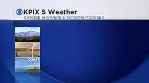 Good Tuesday Morning Friends! here is a look at your 7 day Forecast. There is a slight chance of showers of isolated thunderstorms Wednesday evening and Thursday. For a complete look at the forecast, KPIX News is on NOW!, please join us! For "Weather On The Go" it's KCBS Radio or http://cbssf.com/weather Roberta Gonzales | KCBS Radio
