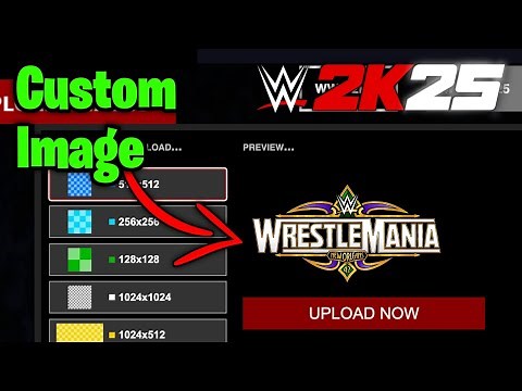 How to upload Custom Images, Logos & Textures in WWE 2K25