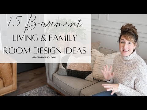 How to Decorate a Basement Living Room | 15 Ideas for Family Friendly Decor in a Family Room