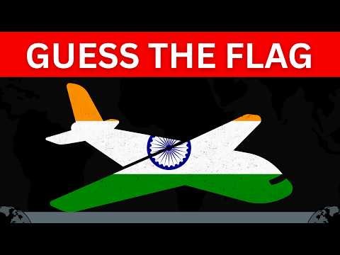 Guess the Flag on an Airplane ✈️ | 40 World Flags Quiz 🌍 | 10 Seconds Challenge