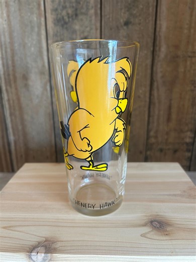 Vintage 1973 Pepsi Collector Series Looney Tunes Glass - Henery Hawk Warner Bros Promotional Tumbler - Etsy