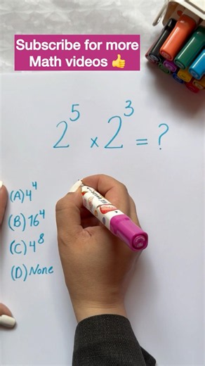 Can you simplify the basic exponent maths expression #mathematics #maths