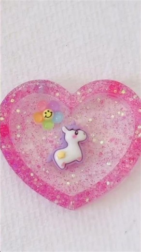 シャカシャカハートマグネットの作り方/詳しくは投稿を見てね♡#シャカシャカ #マグネット #レジンクラフト