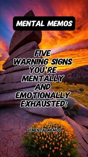 Warning Signs You’re Mentally And Emotionally Exhausted: #shorts