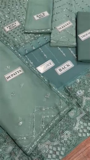 Fahad Hussain Chiffon Suit | Open Fabric Review | Luxury Replica Collection by Ladies Replica