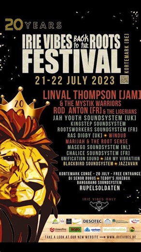 3.8K views · 74 reactions | Irie Vibes Roots Festival 2023  | Reggae-agenda | Facebook