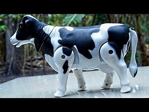 Walking animal toys milk cow with sound