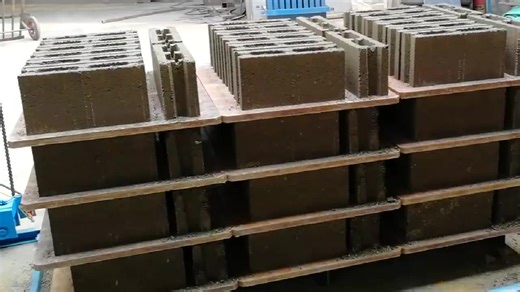 QT6-15 Fully Automatic Paving Block Making Machine Production Line Hollow Concrete Brick