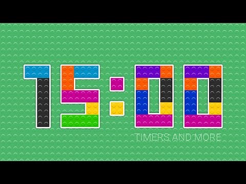 15 Minutes Colourful LEGO Inspired Countdown Timer