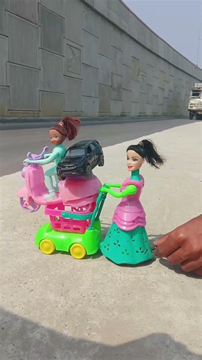 Remote Control Scooty Girl And Monkey Scooter Unboxing And Testing Short ||.