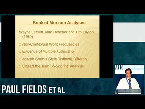 "Book of Mormon Voices" by Paul Fields et al. from the 2021 FAIR Conference