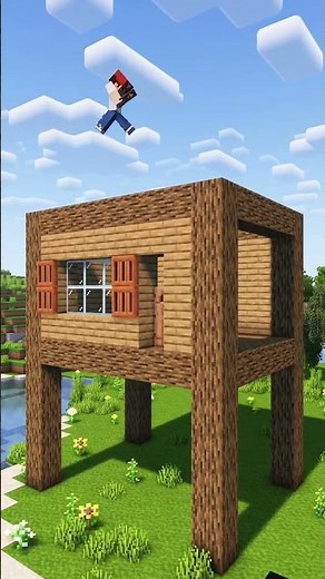 La Casa de Playa Más BONITA de Minecraft #minecraft #building #shorts