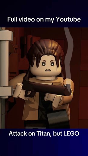 Attack on Titan , but in LEGO (Full vid on my yt!) #lego #attackontitan #blender #anime #erenyeager