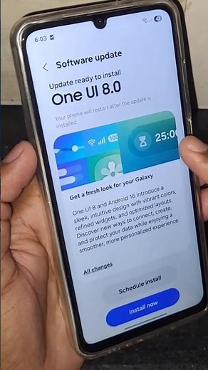 Samsung galaxy M06 & F06 one ui 8.0 Android 16 update