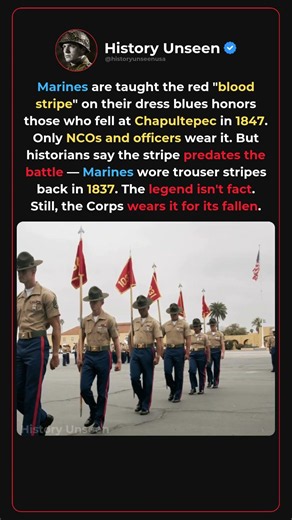Why Marines Wear A Red Stripe Down Their Dress Blues 🔴