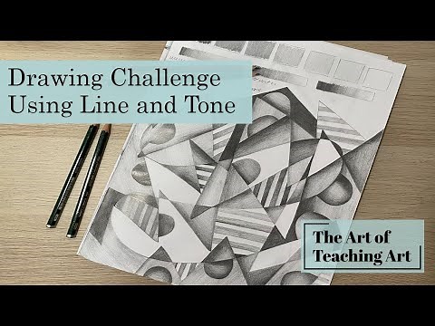 Drawing Challenge- Using Line and Tone - Art Demonstration