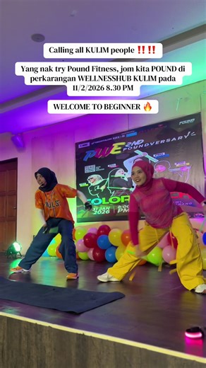 Jom Sertai Kelas Pound Fitness di Kulim