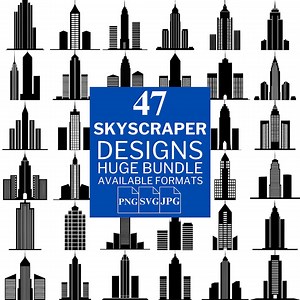 Skyscraper SVG Bundle: 47 Unique Vector Files (digital Download) - Etsy Canada