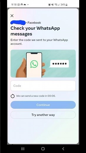 Check Your WhatsApp Messages for Facebook Two Factor Authentication Code | Fix 2026