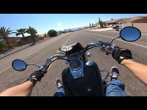 Ripping Honda shadow 750 (Vance & Hines exhaust) pure sound