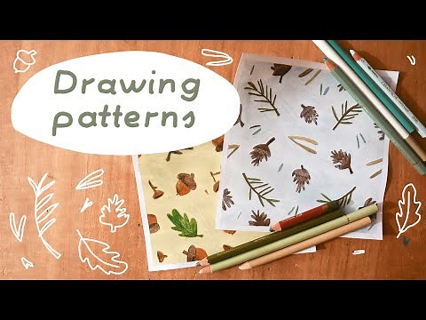 How to make hand drawn repeatable patterns.