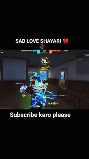FREE FIRE SAD🖤🥀 SHAYARI VIDEO BROKEN 💔🥀HARD SAD SHAYARI VIDEO😔 MOBILE 3FINGER PLAYE #shorts #reels .