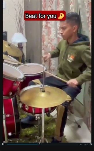 A very awesome beat 🪘 🥁 | Jazz beats 🎶 | #drums #ytstudioes #shorts #music