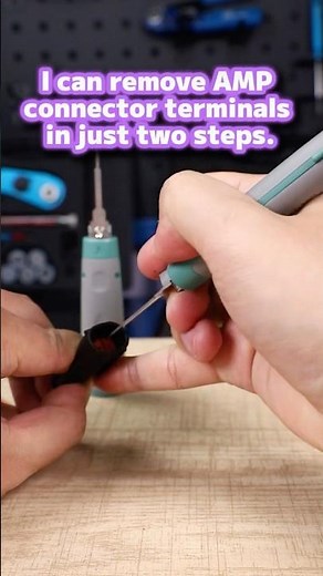 I can remove AMP connector terminals in just two steps. #tools #diy #automotivetools