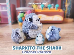 Sharkito the Shark Crochet Pattern | Amigurumi Tutorial | PDF Download - Etsy