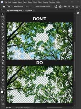 Easy Photoshop Tips: How to Manually Detach Complex Sky Backgrounds and Make Them Transparent!