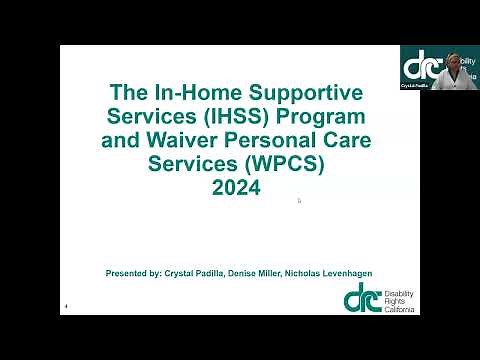 In Home Supportive Services IHSS and Waiver Personal Care Services