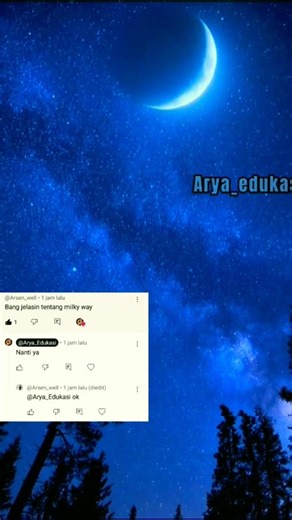 Apa itu Milk Way 🤔 Penjelasan ada di kolom komentar