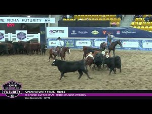 2023 NCHA Futurity / OPEN FUTURITY FINAL / Draw 18, Aaron Wheatley riding Super Maxi