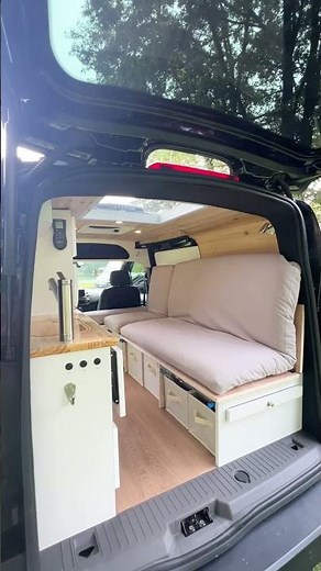 Fully loaded Ford Transit Connect Campervan #vanlife #camperbuild #fordtransitconnect