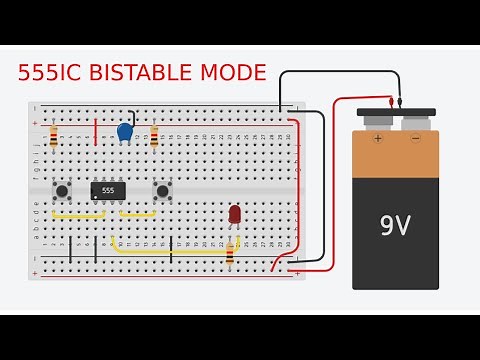 555 Timer IC in Bistable Mode