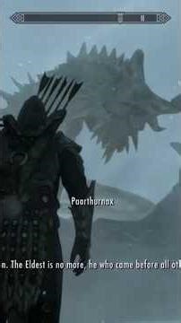 what happens if you talk to paarthurnax after you slain alduin ? #gaming #shorts #xbox #skyrim