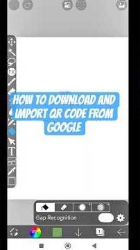 How to download and import QR code from Google #art #tutorial
