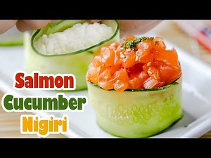 Salmon Cucumber Nigiri or Rice Balls Recipe
