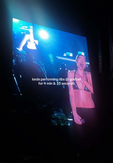 Lorde Ribs live GovBall 2026 — full 4:33 performance