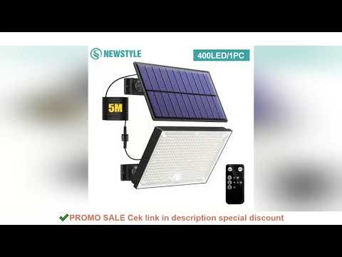 New 400LEDS Solar Lights Outdoor Motion Sensor Solar Security Lights 3 Modes Garden Light Waterproof