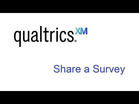 Qualtrics Share a Survey