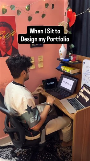Utkarsh : UI/UX DESIGNER on Instagram: "Yeh portfolio kab banega yaar 😭 ? Inspo : @berozgar_boys7 #UIUXDesigner #PortfolioStruggles #WeekendMood #DesignHumor #Figma #RelatableReels #DesignerProblems #ProductDesign #ProcrastinationNation #DesignCommunity #uiuxdesigners #fyp #trending #uidesign #portfolio #designinspiration #designerlife #designmemes [ ui ux portfolio procrastination, weekend designer life, funny design meme, portfolio case study delay, beginner designer struggles, figma procrast