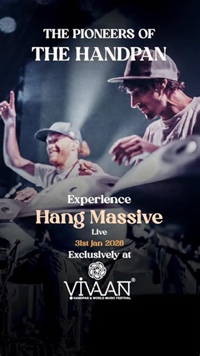 Vivaan - Handpan & World Music Festival on Instagram: "Presenting Hang Massive — the global pioneers who brought the handpan to audiences around the world. Performing for the very first time at an Indian handpan festival — Vivaan. 🎪 Formed by Danny Cudd and Markus Offbeat, Hang Massive began their journey on the shores of Goa around 2010. 🏖 A meeting that sparked a musical movement reaching millions worldwide. Their viral breakthrough “Once Again” opened the doors for handpan music across the 