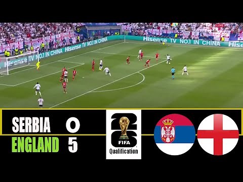 SERBIA vs ENGLAND 0-5 | 2025 FIFA World Cup Qualifiers | Match Highlights