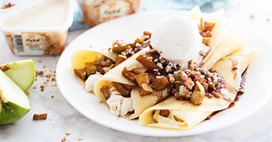 Salted Apple Caramel Crepe Recipe