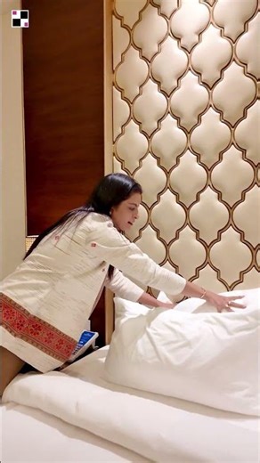 Every detail in a hotel bedroom is designed for comfort ✨