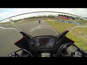 Honda CBR500R eastern creek track day fun 2