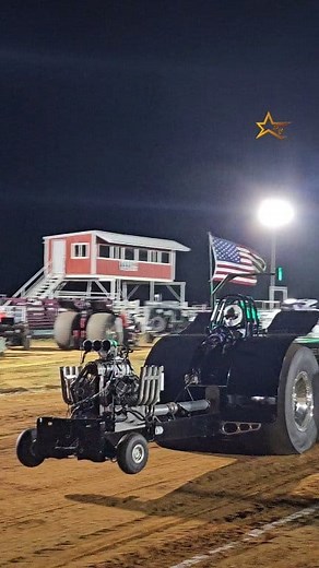 Pro Mod Points Champion "Brutus" powers down the track in Atoka, OK! #tractorpulling #tttpa #horsepower #motorsport #supercharged | Pulling Texas