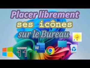 Freely place your icons on the Desktop