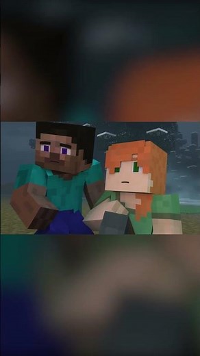 Alex and Steve vs Herobrine Fight! Minecraft Animation